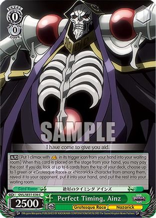 Image of Perfect Timing, Ainz (OVL/SE51-E36 C) - Nazarick: Tomb of the Undead Vol.3 Extra Booster