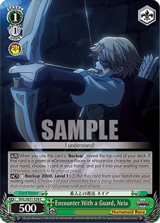 Image of Encounter With a Guard, Neia (OVL/SE51-E38 C) - Nazarick: Tomb of the Undead Vol.3 Extra Booster