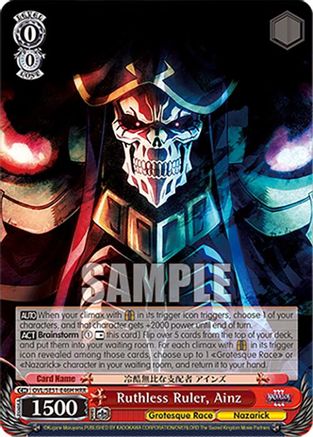 Image of Ruthless Ruler, Ainz (HRR) (OVL/SE51-E46H HRR) - Nazarick: Tomb of the Undead Vol.3 Extra Booster