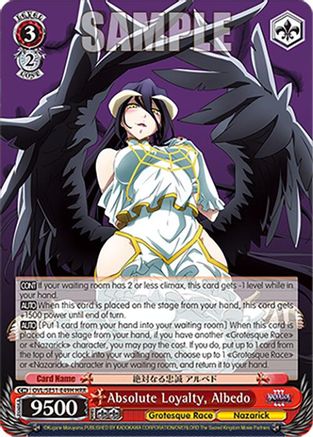 Image of Absolute Loyalty, Albedo (HRR) (OVL/SE51-E49H HRR) - Nazarick: Tomb of the Undead Vol.3 Extra Booster