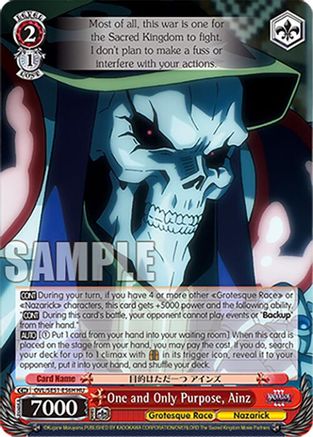 Image of One and Only Purpose, Ainz (HU) (OVL/SE51-E56H HU) - Nazarick: Tomb of the Undead Vol.3 Extra Booster