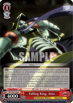 Image of Falling King, Ainz (OVL/SE51-E58 C) - Nazarick: Tomb of the Undead Vol.3 Extra Booster