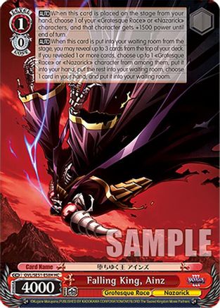 Image of Falling King, Ainz (HC) (OVL/SE51-E58H HC) - Nazarick: Tomb of the Undead Vol.3 Extra Booster