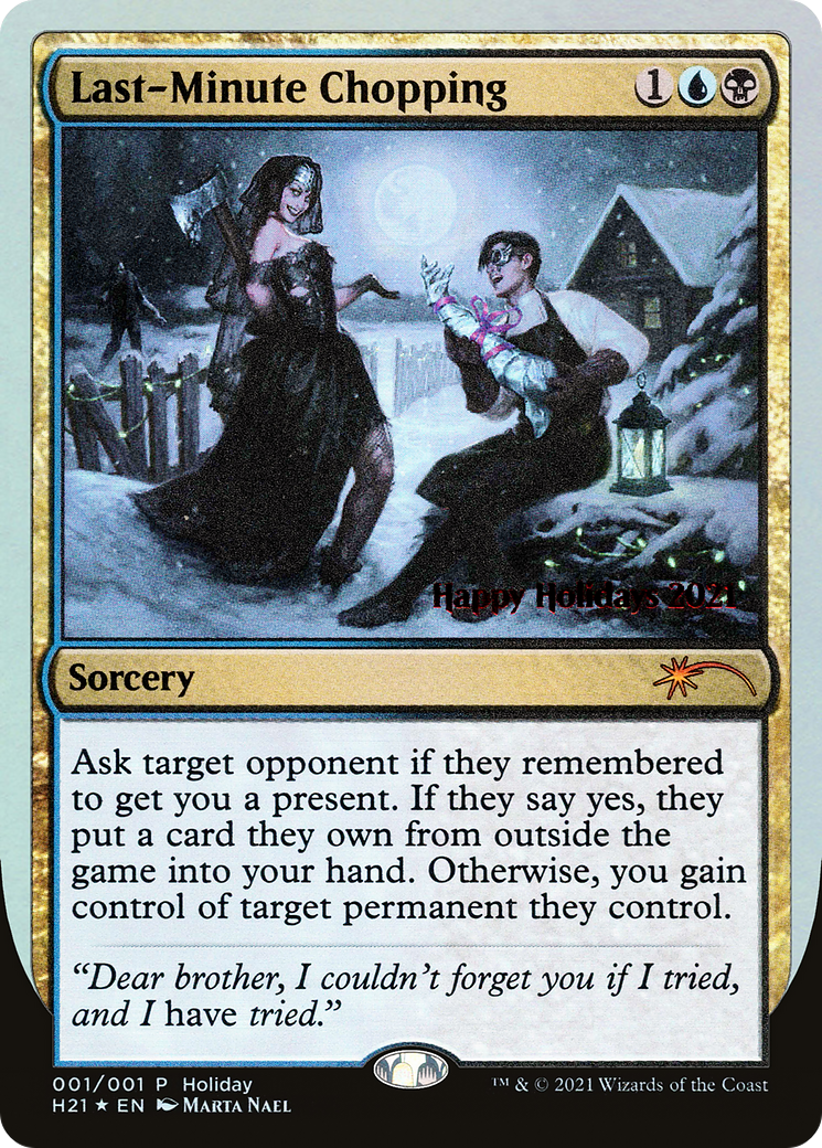 Image of Last-Minute Chopping (SPECIAL-001) - Happy Holidays Foil