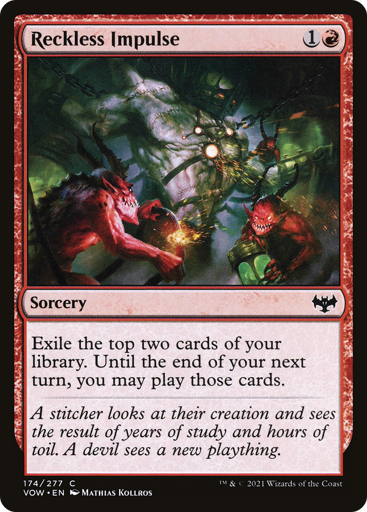 Image of Reckless Impulse (VOW-174) - Innistrad: Crimson Vow