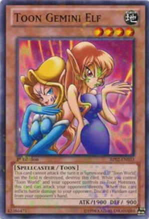 Image of Toon Gemini Elf (Mosaic Rare) (BP02-EN033) - Battle Pack 2: War of the Giants Unlimited