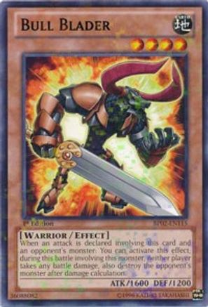 Image of Bull Blader (Mosaic Rare) (BP02-EN115) - Battle Pack 2: War of the Giants 1st Edition