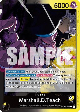 Image of Marshall.D.Teach (OP16-080) - The Time of Battle