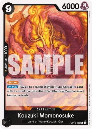 Image of Kouzuki Momonosuke (OP16-085) - The Time of Battle Foil