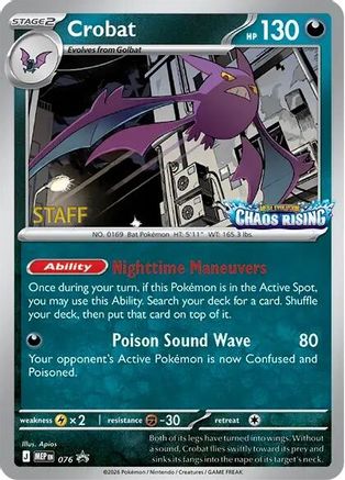 Image of Crobat [Staff] 076  - Holofoil ME Mega Evolution Promo - Promo