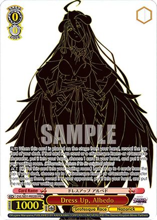 Image of Dress Up, Albedo (PR+) (Foil) (OVL/SE51-PE02EX PR+) - Nazarick: Tomb of the Undead Vol.3 Extra Booster