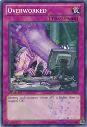 Image of Overworked (Mosaic Rare) (BP02-EN197) - Battle Pack 2: War of the Giants Unlimited
