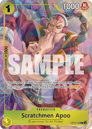 Image of Scratchmen Apoo (Premium Card Collection -Best Selection Vol. 6-) (OP10-108) - One Piece Promotion Cards Foil