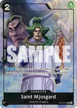 Image of Saint Mjosgard (Premium Card Collection -Best Selection Vol. 6-) (OP13-092) - One Piece Promotion Cards Foil