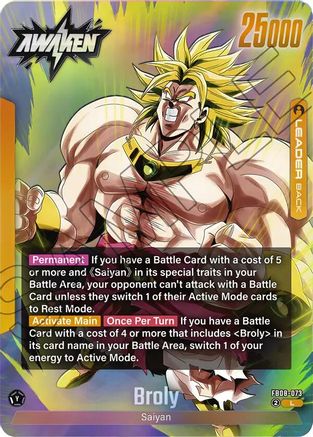 Image of Broly - FB08-073 (FB08-073) - Story Booster 01 Holofoil