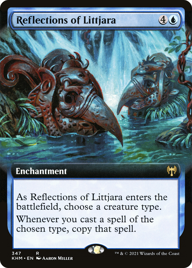 Image of Reflections of Littjara (Extended Art) (KHM-347) - Kaldheim: (Extended Art) Foil