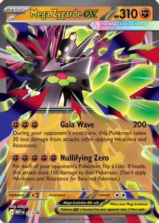 Image of Mega Zygarde ex 071  - Holofoil ME Mega Evolution Promo - Promo