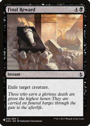 Image of Final Reward (LIST-092) - The List Reprints