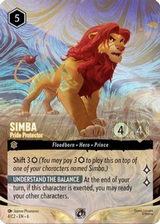 Image of Simba - Pride Protector (Foil) (4) - Disney Lorcana Promo Cards Holofoil