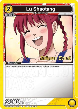 Image of Lu Shaotang (029) (UE19BT/SMD-1-029) - UE19BT SAKAMOTO DAYS Release Event Cards