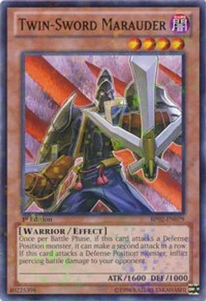 Image of Twin-Sword Marauder (Mosaic Rare) (BP02-EN079) - Battle Pack 2: War of the Giants 1st Edition