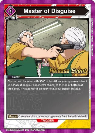 Image of Master of Disguise (UE19BT/SMD-1-079) - UE19BT SAKAMOTO DAYS Release Event Cards