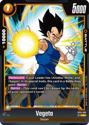 Image of Vegeta - FB10-089 (FB10-089) - Cross Force