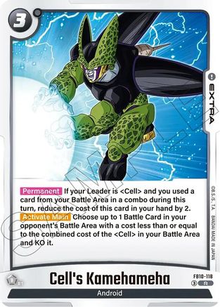 Image of Cell's Kamehameha (FB10-118) - Cross Force Holofoil