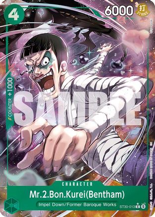 Image of Mr.2.Bon.Kurei(Bentham) (Full Art) (ST30-013) - Starter Deck EX: Luffy & Ace
