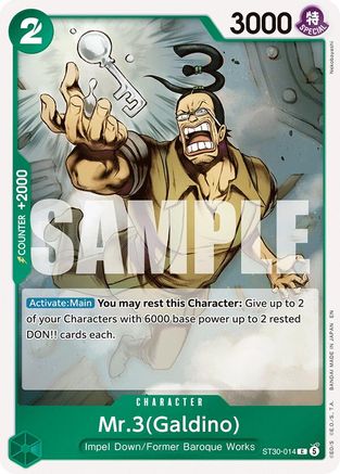 Image of Mr.3(Galdino) (ST30-014) - Starter Deck EX: Luffy & Ace