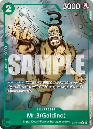 Image of Mr.3(Galdino) (Full Art) (ST30-014) - Starter Deck EX: Luffy & Ace Foil