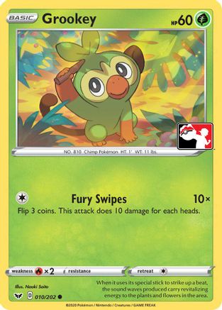 Image of Grookey (Library Exclusive) 011  - Reverse Holofoil Miscellaneous Cards & Products - Common