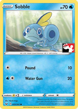 Image of Sobble (Library Exclusive) 055  - Reverse Holofoil Miscellaneous Cards & Products - Common