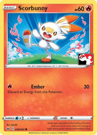 Image of Scorbunny (Library Exclusive) 031  - Reverse Holofoil Miscellaneous Cards & Products - Common