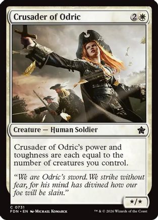 Image of Crusader of Odric (0731) (FDN-731) - Foundations