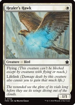 Image of Healer's Hawk (0734) (FDN-734) - Foundations