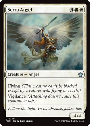Image of Serra Angel (0740) (FDN-740) - Foundations