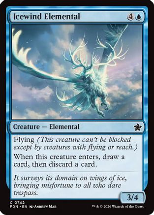 Image of Icewind Elemental (0742) (FDN-742) - Foundations