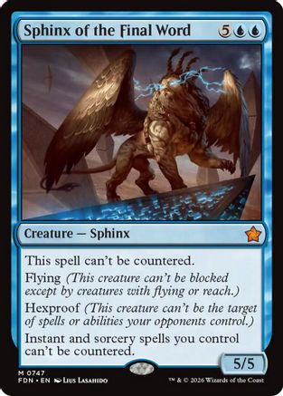 Image of Sphinx of the Final Word (0747) (FDN-747) - Foundations