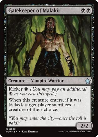 Image of Gatekeeper of Malakir (0752) (FDN-752) - Foundations