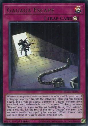 Image of Gagaga Escape (BLGG-EN037) - Battles of Legend: Glorious Gallery 1st Edition