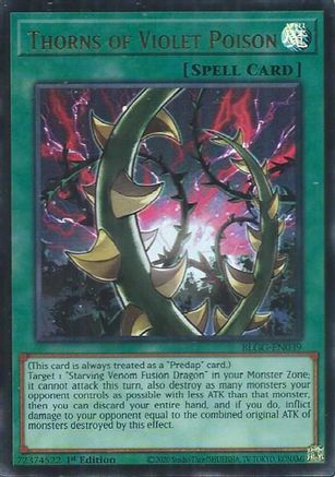 Image of Thorns of Violet Poison (BLGG-EN039) - Battles of Legend: Glorious Gallery 1st Edition