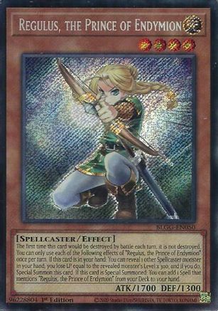 Image of Regulus, the Prince of Endymion (BLGG-EN050) - Battles of Legend: Glorious Gallery 1st Edition