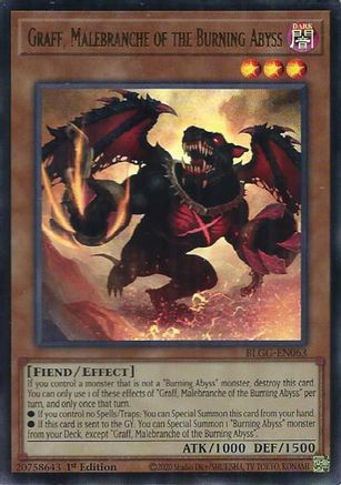 Image of Graff, Malebranche of the Burning Abyss (BLGG-EN063) - Battles of Legend: Glorious Gallery 1st Edition