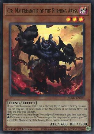 Image of Cir, Malebranche of the Burning Abyss (BLGG-EN064) - Battles of Legend: Glorious Gallery 1st Edition