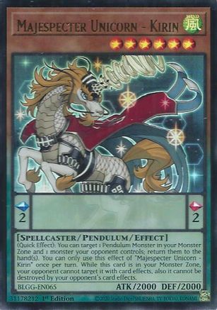 Image of Majespecter Unicorn - Kirin (BLGG-EN065) - Battles of Legend: Glorious Gallery 1st Edition