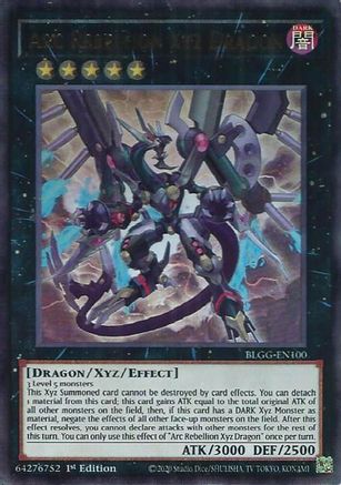 Image of Arc Rebellion Xyz Dragon (BLGG-EN100) - Battles of Legend: Glorious Gallery 1st Edition