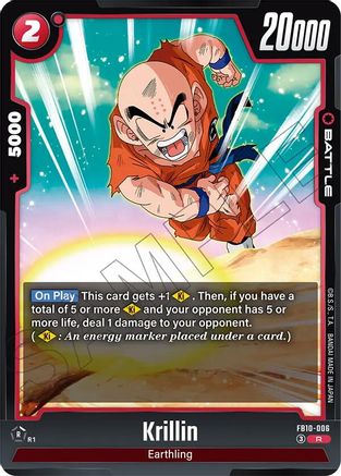 Image of Krillin - FB10-006 (FB10-006) - Cross Force Holofoil