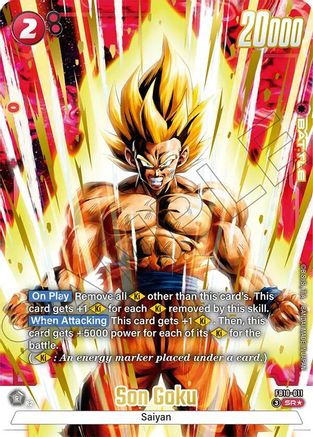 Image of Son Goku - FB10-011 (Alternate Art) (FB10-011) - Cross Force Holofoil