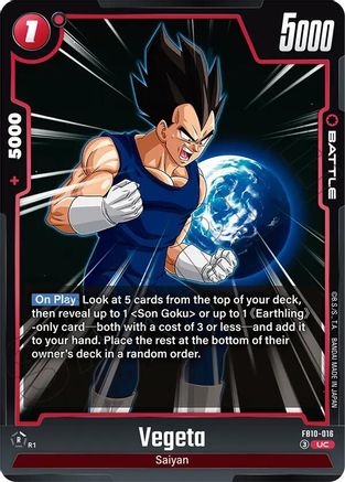 Image of Vegeta - FB10-016 (FB10-016) - Cross Force